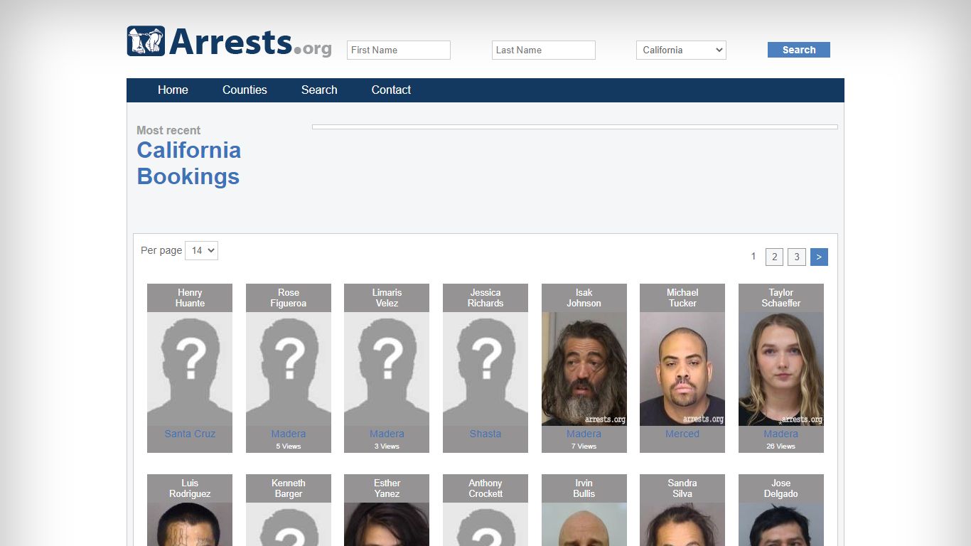 California Arrests and Inmate Search